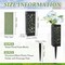 24 Pcs Cemetery Vases for Grave Flower Holders with Ground Spikes 12 Inch Outdoor Memorial Vase for Headstone Decorations Memorial Day Grave Flowers Garden Stake Vase for Cemetery Decoration
